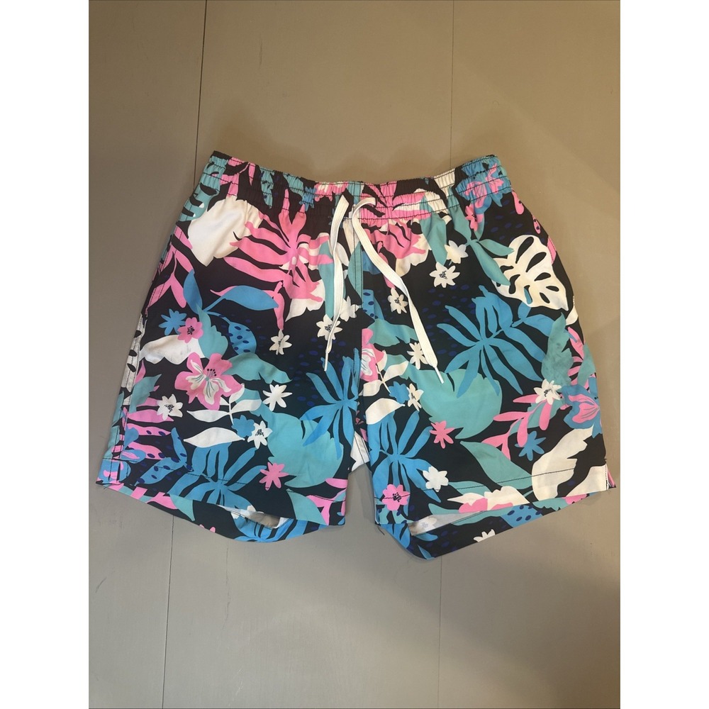 CHUBBIES Swim Trunks Mens Small x 5.5" Inseam Floral Board Shorts Hybrid Running